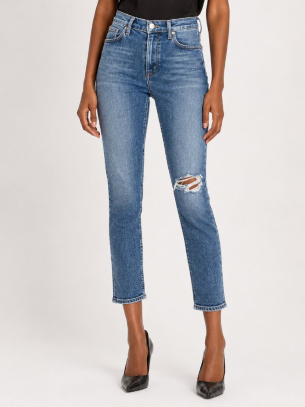 AGOLDE Nico High Rise Slim Cropped Jeans  Sz 28 Style A093C-1256 Shoreline